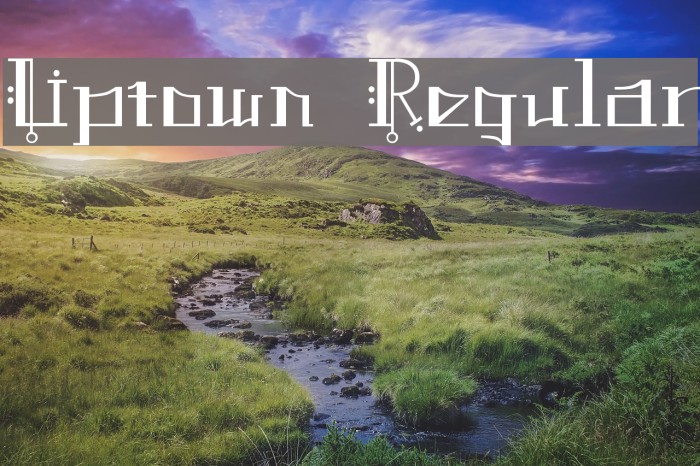 Uptown Regular Example 2