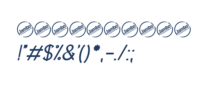 UptownElegance-BoldItalic Other Characters