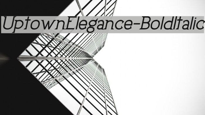 UptownElegance-BoldItalic Example 3