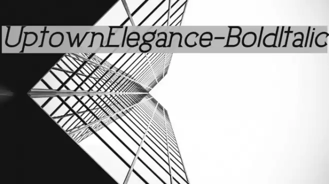 UptownElegance-BoldItalic Font examples