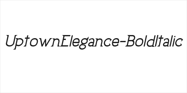 UptownElegance-BoldItalic Logo
