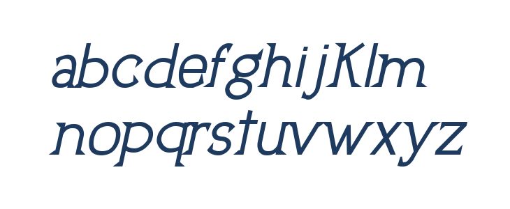 UptownElegance-BoldItalic Lowercase