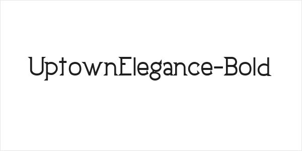 UptownElegance-Bold Logo