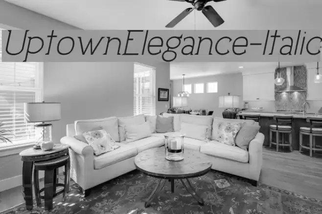 UptownElegance-Italic Caratteri examples