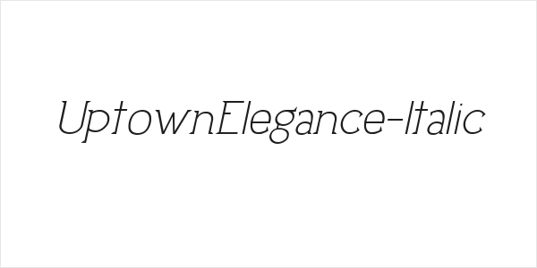 UptownElegance-Italic Logo