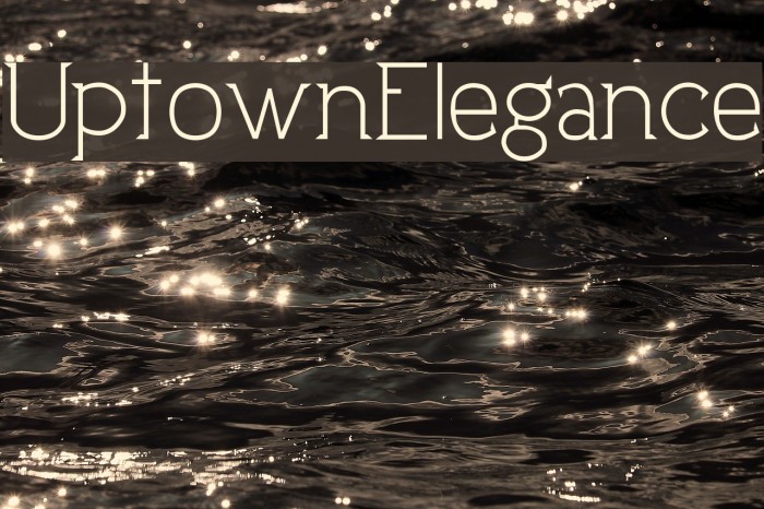 UptownElegance Font examples