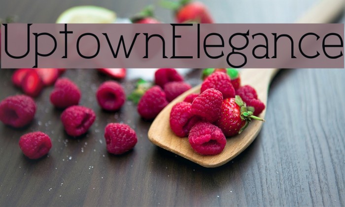 UptownElegance Font examples