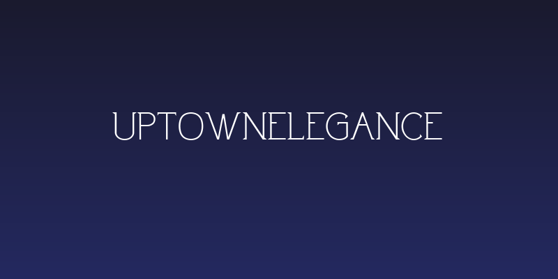 UptownElegance Social Header