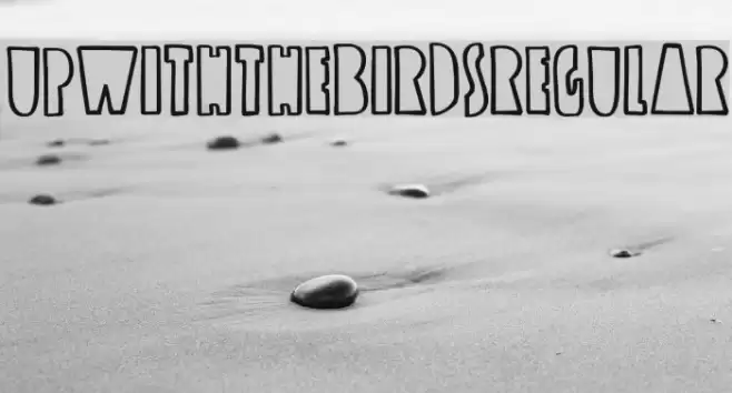 UpwiththeBirds-Regular Font examples