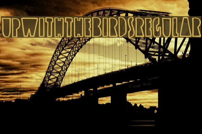 UpwiththeBirds-Regular Font examples
