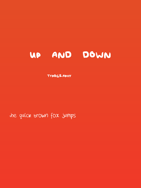 uP aND dOWN Poster