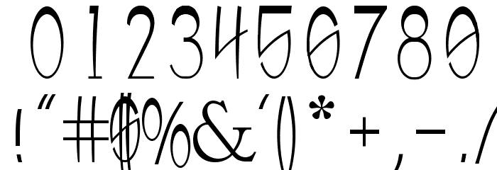 upTOP Font OTHER CHARS