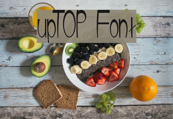 upTOP Font examples
