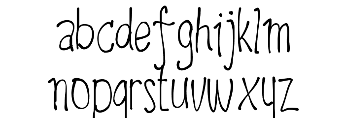 upirpaw Font LOWERCASE