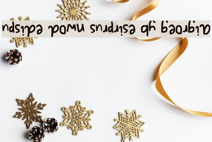 upside down surprise by georgia Font examples