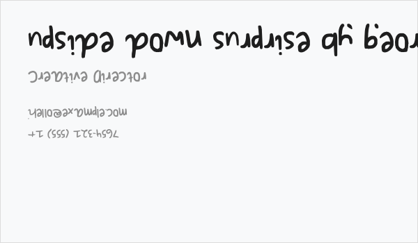 upside down surprise by georgia Business Card