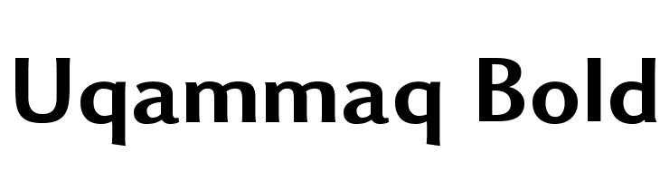 Uqammaq Bold Font