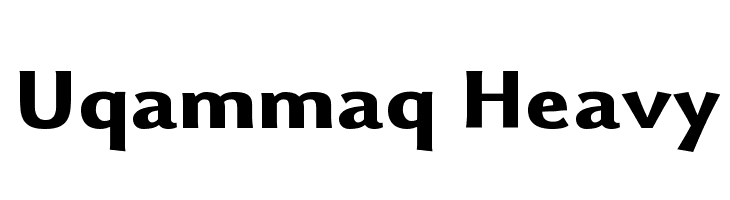 Uqammaq Heavy Font