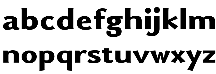 Uqammaq Heavy Font LOWERCASE