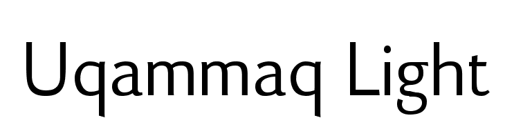 Uqammaq Light Font