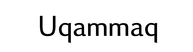 Uqammaq Font