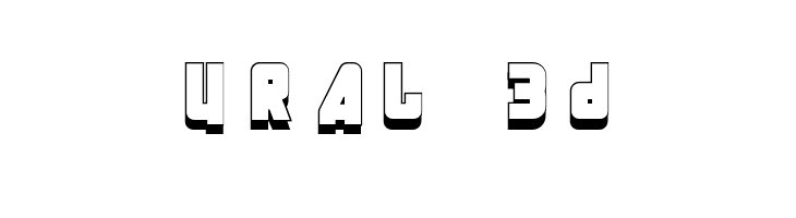 URAL 3d  Frei Schriftart Herunterladen