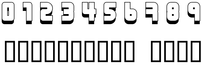 URAL 3d Font OTHER CHARS