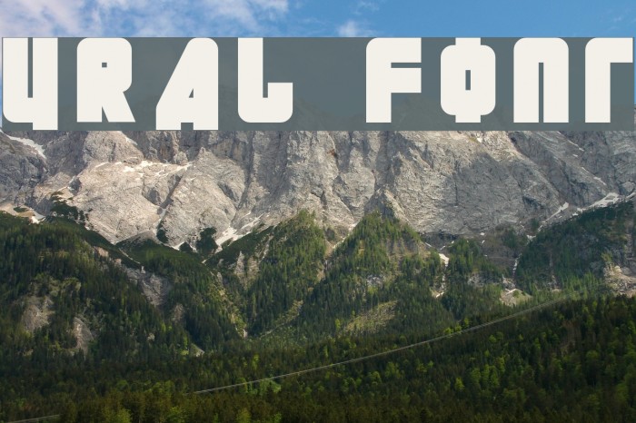URAL Font examples