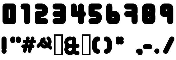 URALphat Font OTHER CHARS