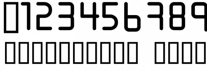 URALthin Font OTHER CHARS