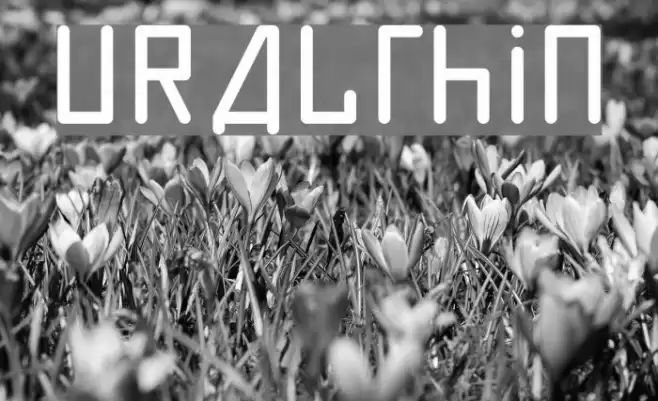 URALthin Font examples