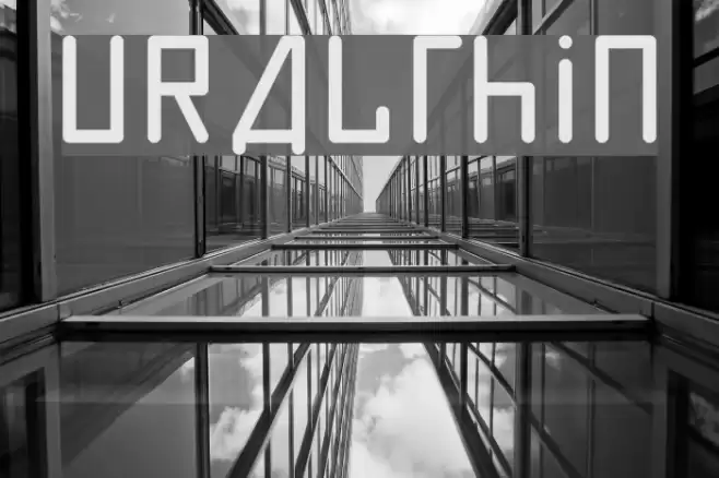URALthin Font examples