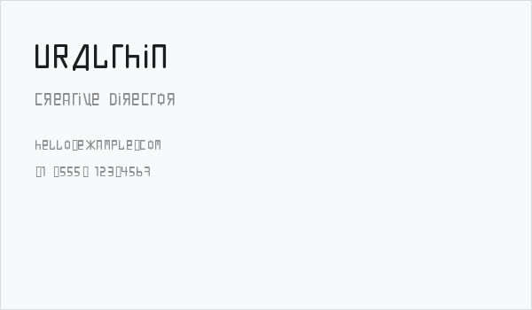 URALthin Business Card