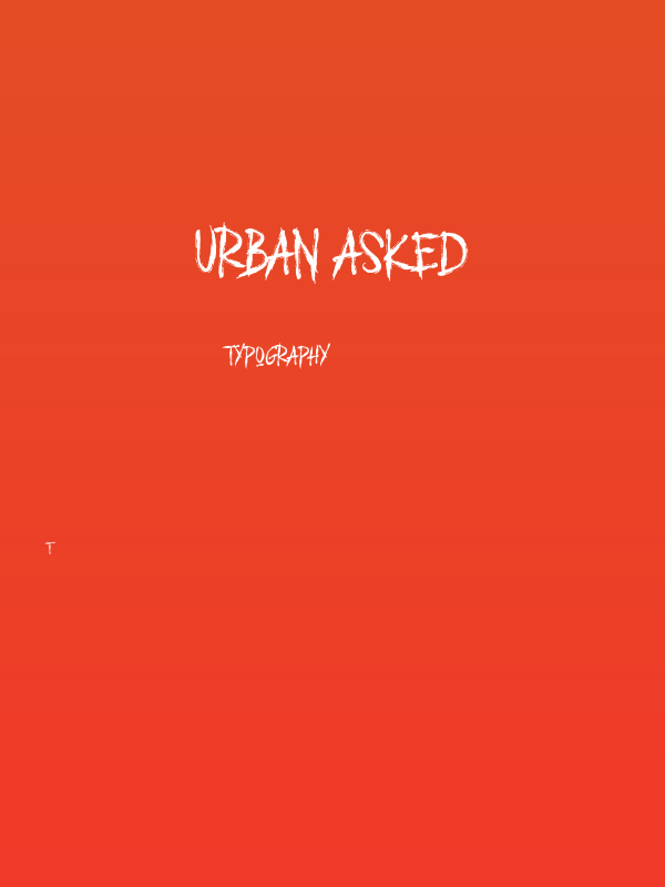 URBAN ASKED Poster