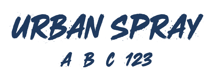 URBAN SPRAY Font Preview