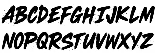 URBAN SPRAY خط أحرف كبيرة