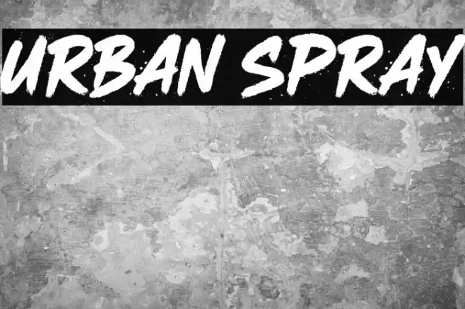 URBAN SPRAY خط examples