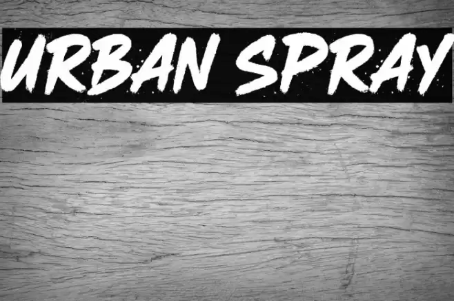 URBAN SPRAY خط examples
