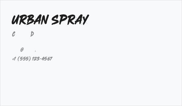 URBAN SPRAY Business Card