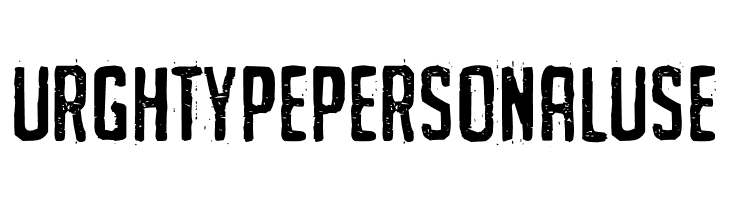 URGHTYPEPERSONALUSE  免费字体下载