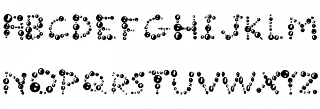 Ur Company's Bubbles Fantasy Schriftart Groß