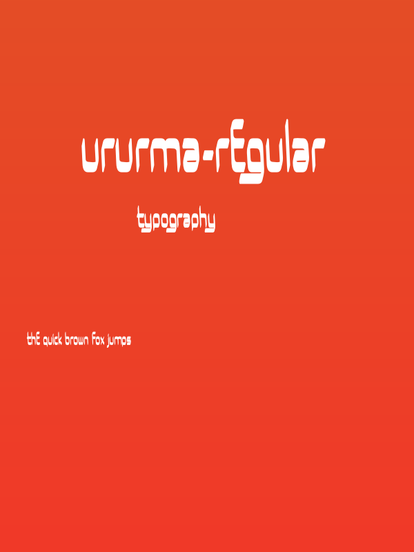 UrUrMa-Regular Poster