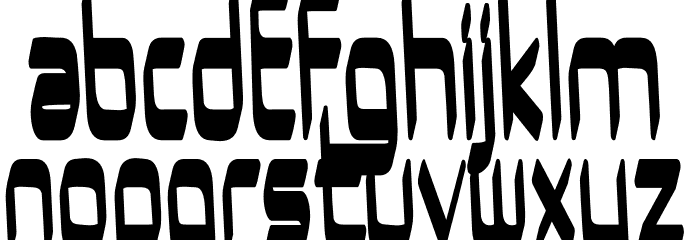 UrUrMa-Regular Font LOWERCASE