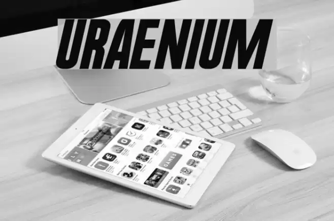 UraeNium Font examples