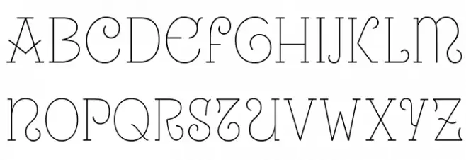 Uralita-Fina Schriftart Groß