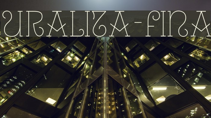 Uralita-Fina Font examples