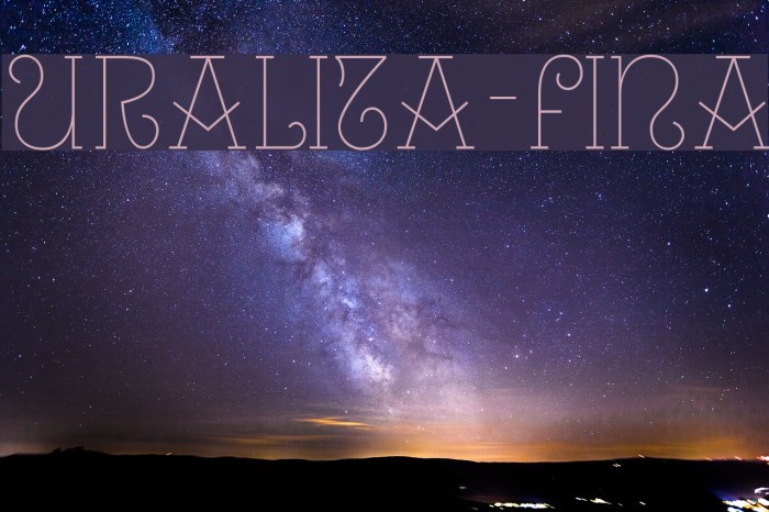 Uralita-Fina Font examples