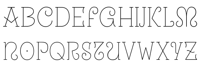 Uralita-Fina Font LOWERCASE