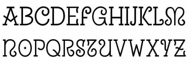 Uralita फ़ॉन्ट लोअरकेस