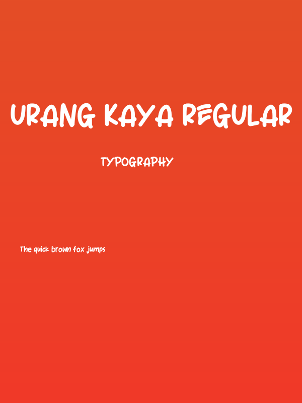 Urang Kaya Regular Poster
